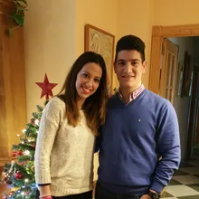 Ismael y Paula en Navidad